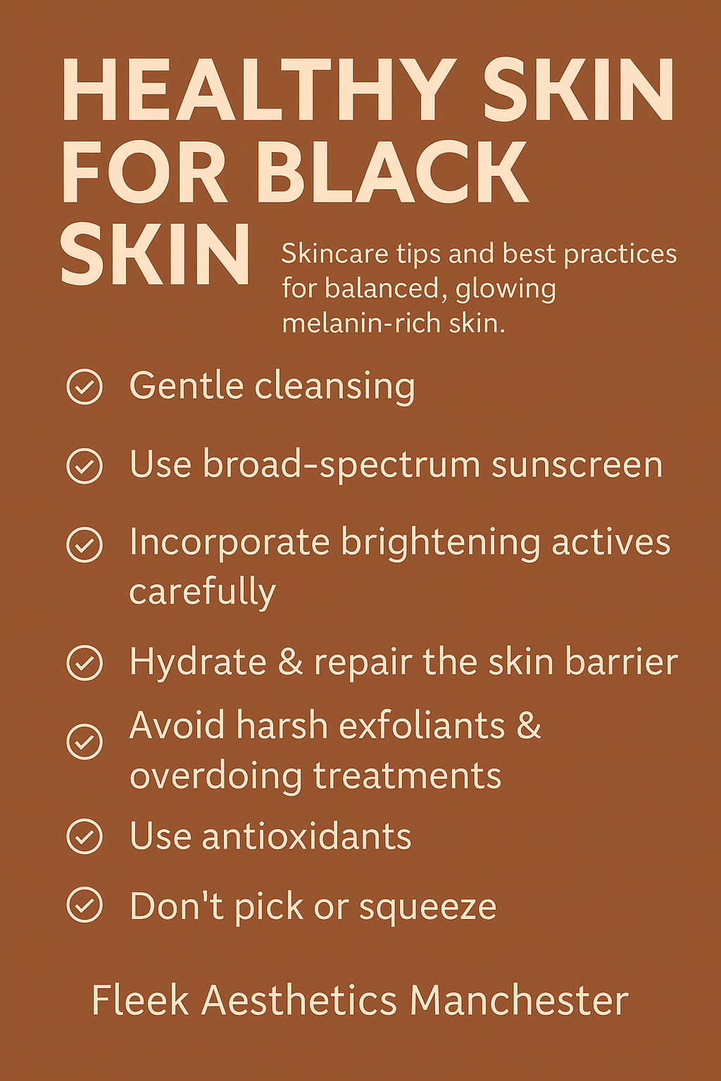 Skincare Tips for Black & Darker Skin